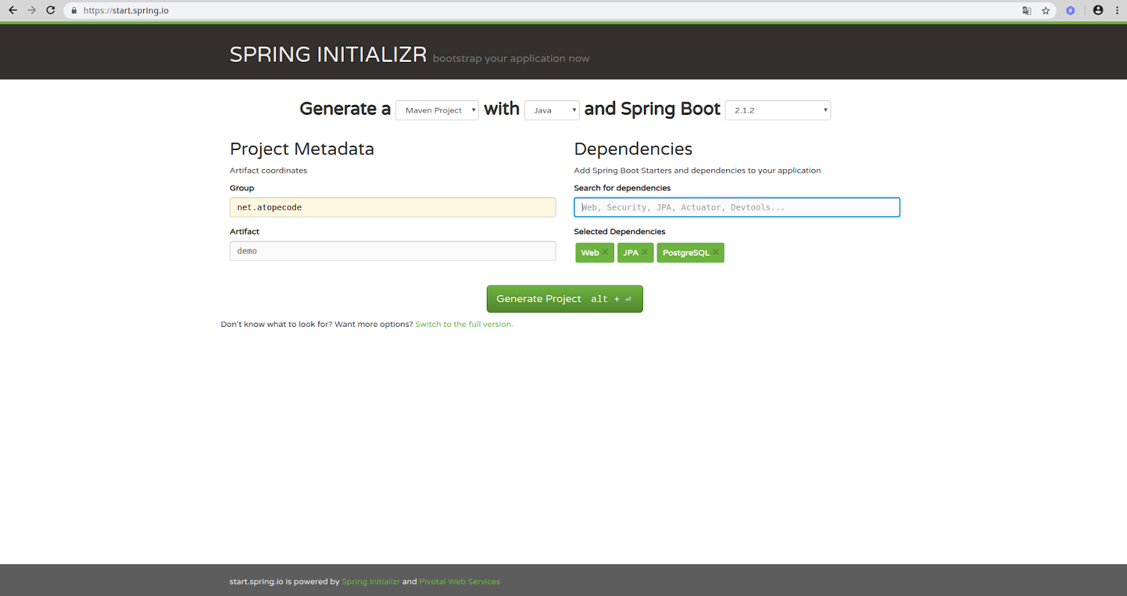 Desarrollando ServicioWeb con SpringBoot en Tomcat con formato '.war'