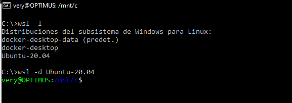 Instalar Linux en Windows por medio de WSL2 (Windows Subsystem for Linux).